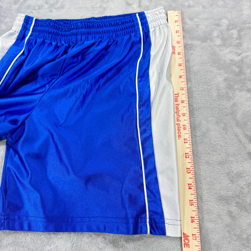 VTG TEAMWORK Athletic Apparel Basketball Dazzle Shorts Mens 28-30 Blue White USA - Picture 7 of 9